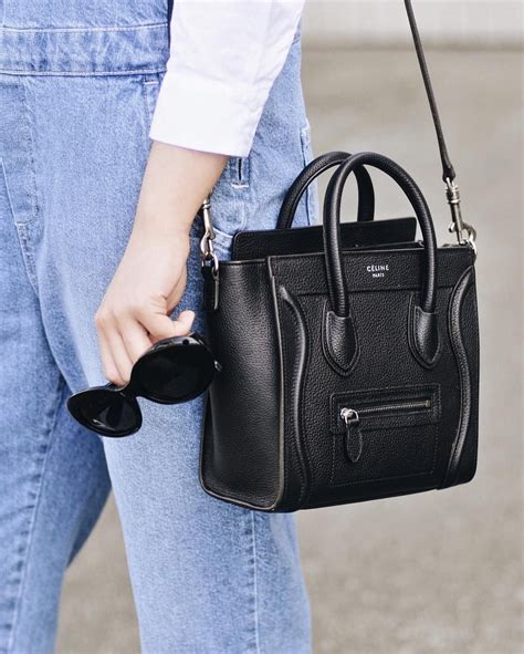 black celine nano with gold hardware|Celine Nano .